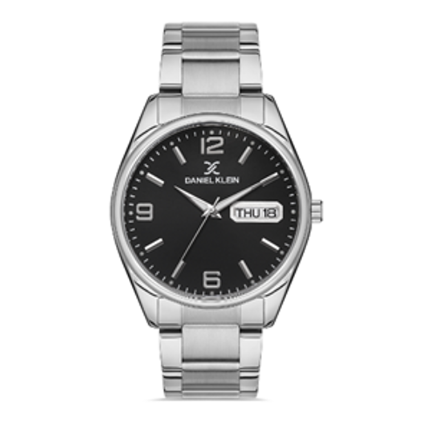 Daniel Klein herreur 5ATM 43mm med svart skive og stål lenke