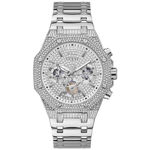 Guess Mens Activ Life silver 44mm 5ATM