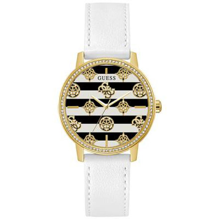 Guess Ladies Casual Life gold/white 38mm 3 ATM