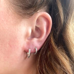 Sølv øreringer 2,5mm bred 12mm diameter
