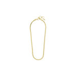 Ecstatic square snake chain necklace gold plated