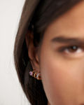 Royal earrings gold plated lavender