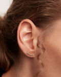 White Tida earrings gold plated white