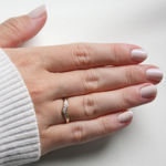 Bilde av Gull ring tofarget med Cubic Zirconia