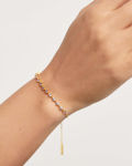 Victoria bracelet gold plated lavender 18cm