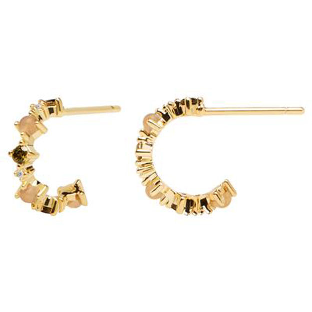 Glory earrings gold plated multi
