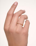 Papillon ring gold plated multi