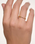 Papillon ring gold plated multi