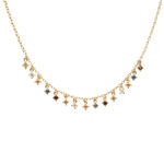 Willow necklace gold plated multi  