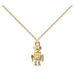 Robert necklace gold plated white 40-50cm