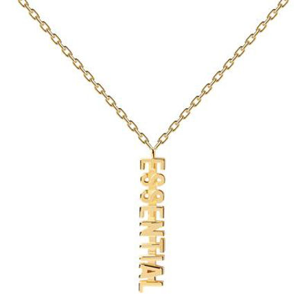 Essential necklace gold plated 40-50cm 