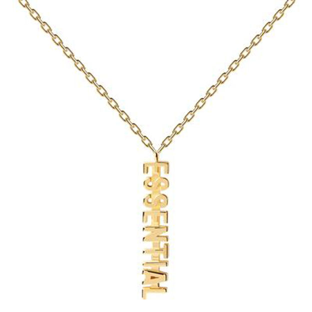 Essential necklace gold plated 40-50cm 