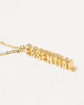 Essential necklace gold plated 40-50cm 