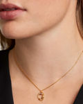 Libra necklace gold plated multi 50cm