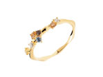 Bilde av Five ring gold plated multi 