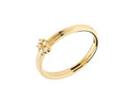 Bilde av Nova ring gold plated white