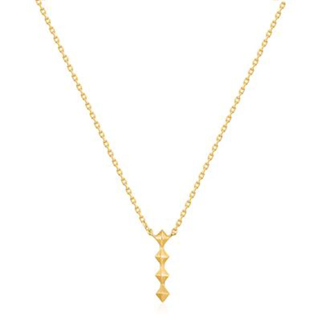 ANIA HAIE SPIKE DROP NECKLACE N025-01G