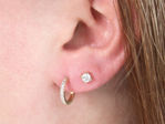 Bilde av Gull øreringer zirconer 1,8mm 13mm