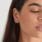 ANIA HAIE HOOP EARRINGS E035-16G