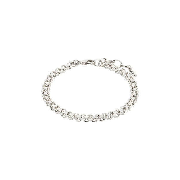 PEACE chain bracelet silver-plated