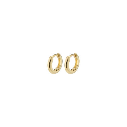 TYRA recycled chunky mini hoop earrings gold-plated