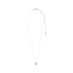 TINA recycled crystal pendant necklace silver-plated