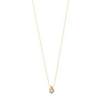 TINA recycled crystal pendant necklace gold-plated