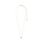 TINA recycled crystal pendant necklace gold-plated