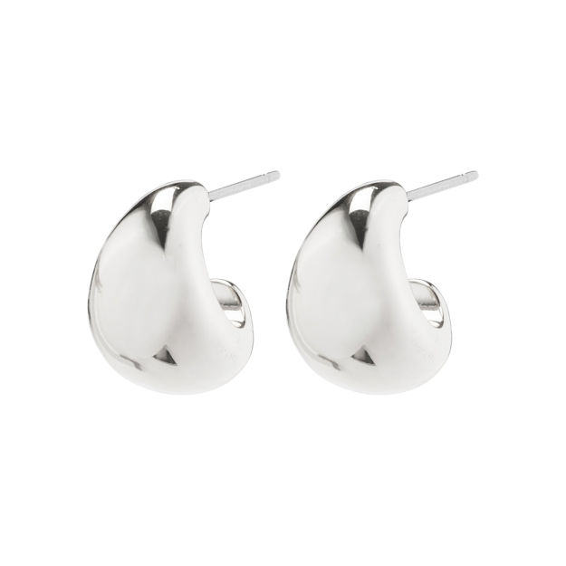 ALEXANE recycled chunky mini hoop earrings silver-plated