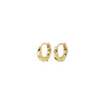 TAFFY recycled small swirl hoop earrings gold-plated