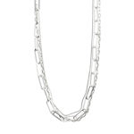 FREEDOM cable chain necklace 3-in-1 set silver-plated