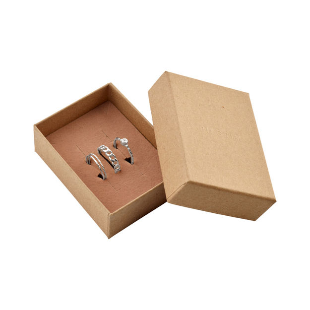 WILMA recycled giftset, stack rings, silver-plated