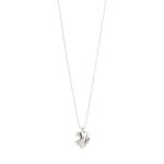 EM wavy pendant necklace silver-plated