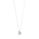 EM wavy pendant necklace silver-plated