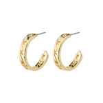 HOPE recycled half hoop earrings gold-plated