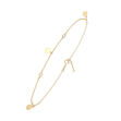 Forgylt sølv armbånd med blanke zirconer 19+2cm