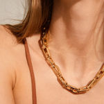 LOVE chain necklace gold-plated