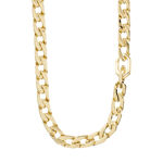 HOPE recycled open curb chain necklace gold-plated