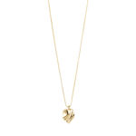 EM wavy pendant necklace gold-plated