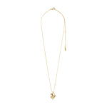 EM wavy pendant necklace gold-plated