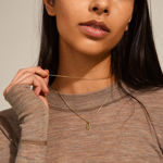 HOPE recycled pendant necklace 2-in-1 gold-plated