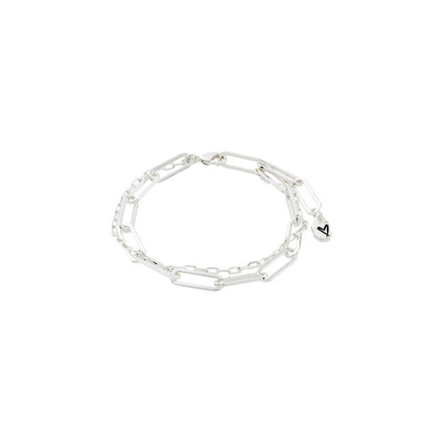 FREEDOM cable chain bracelet 2-in-1 silver-plated