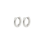 TYRA recycled chunky hoop earrings silver-plated