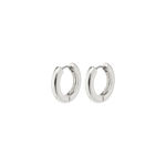 TYRA recycled chunky hoop earrings silver-plated