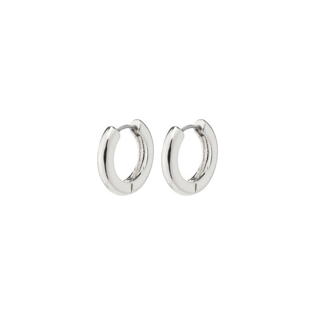 TYRA recycled chunky hoop earrings silver-plated