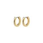 TYRA recycled chunky hoop earrings gold-plated