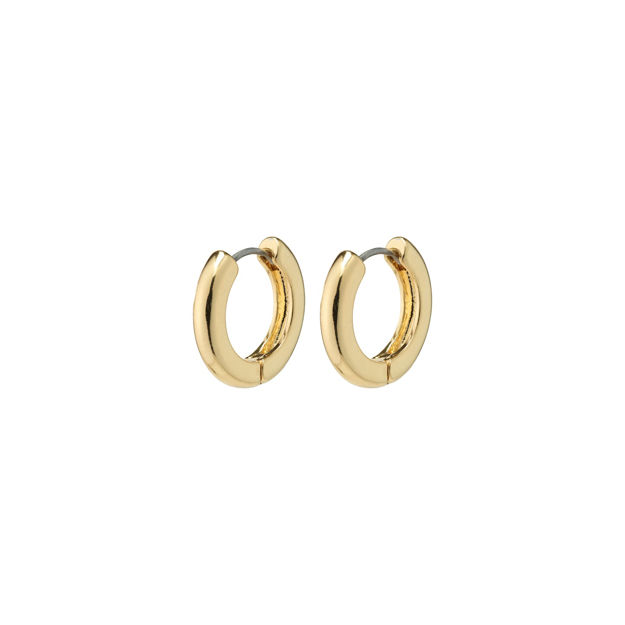 TYRA recycled chunky hoop earrings gold-plated