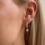 SNØ FELIZ RING STONE EAR SILVER/CLEAR