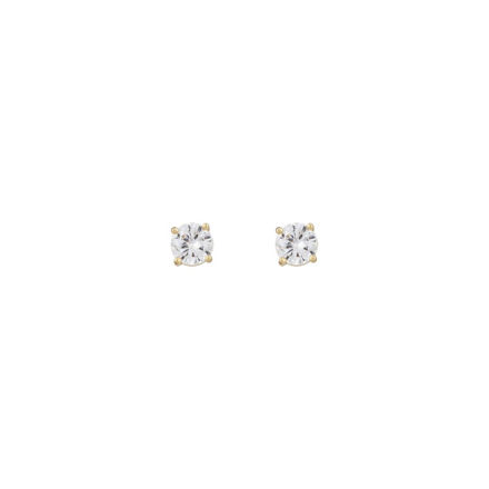Luire small stone ear gold/clear