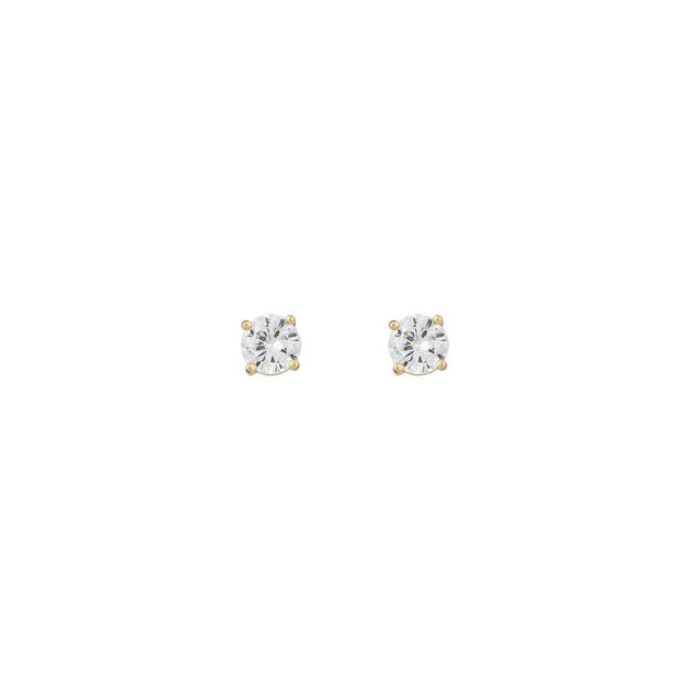 Luire small stone ear gold/clear